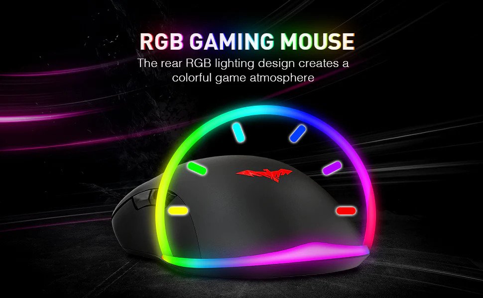 Havit MS732 RGB Backlit Programmable Gaming Mouse